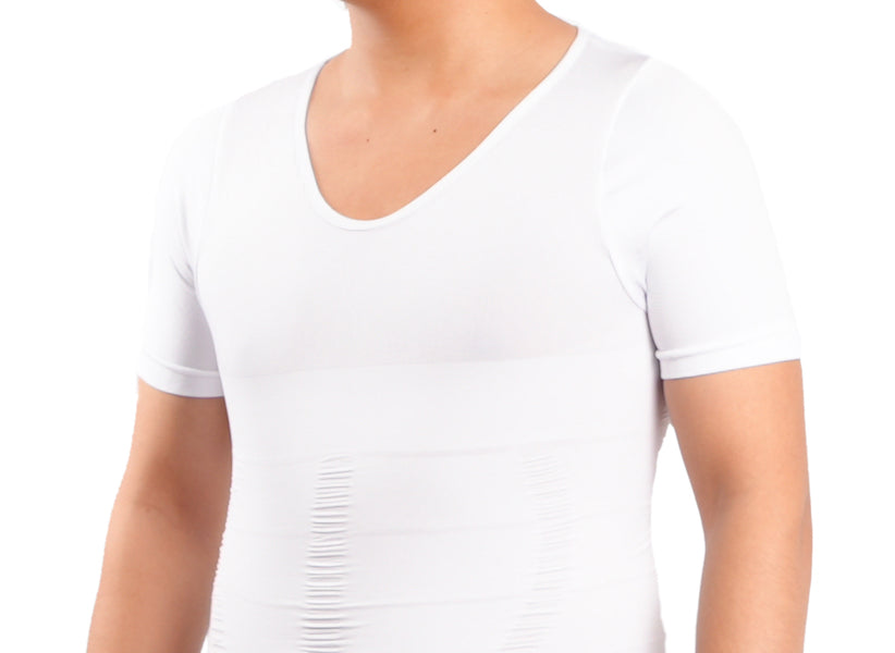 V-Neck Body Short Sleeve Compression T-Shirt – OmniBrace